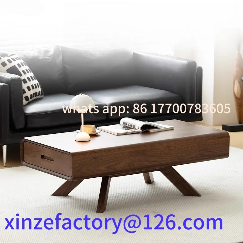 Customizable solid wood coffee table living room light luxury modern simple multi-functional tea table 
Customizable solid wood coffee table living room light luxury modern simple multi-functional tea table