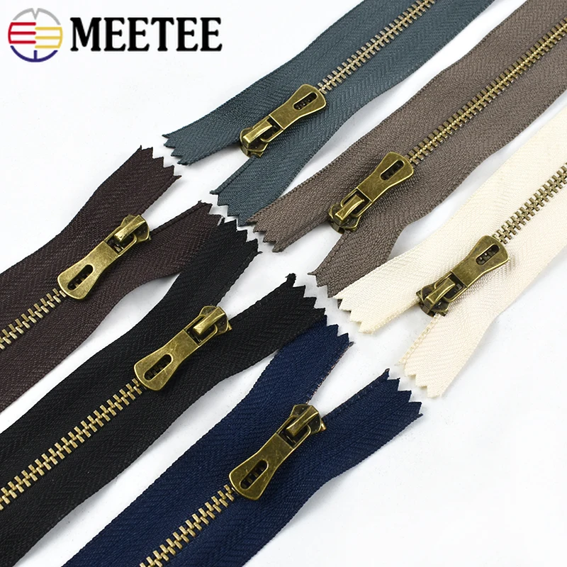 5-20Pcs Meetee 3# Bronze Metal Zippers 15-30cm Close-End Sewing Zips Bag Pocket Closure Zip Jeans Zipper Repair Kit Accessories
5-20Pcs Meetee 3# Bronze Metal Zippers 15-30cm Close-End Sewing Zips Bag Pocket Closure Zip Jeans Zipper Repair Kit Accessories