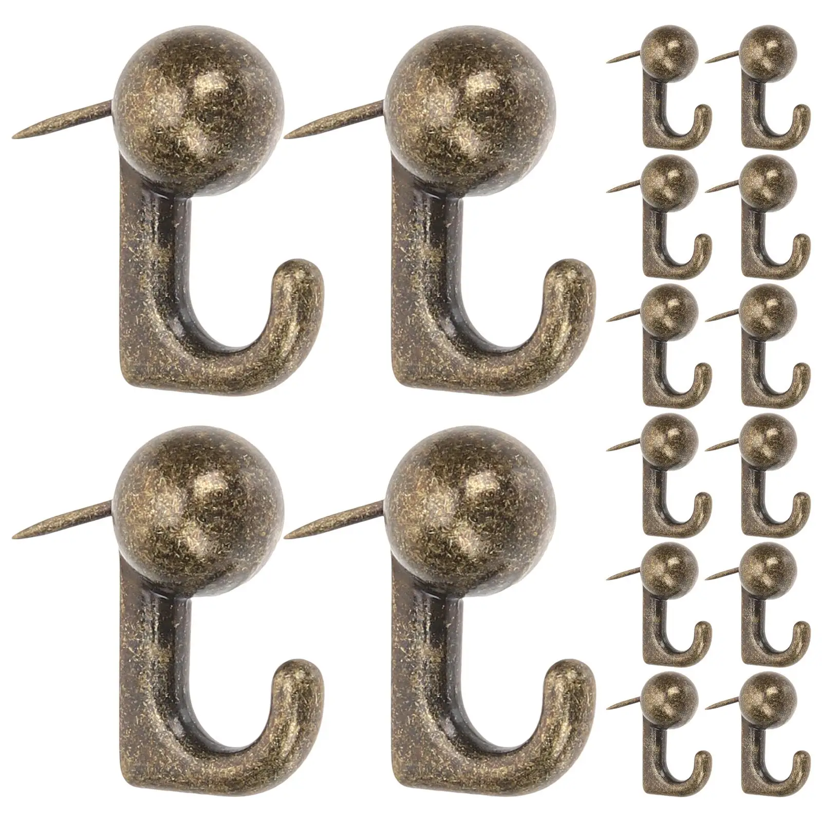 30 Pcs Zinc Alloy Push Pin Hooks for Hanging Pictures Thumb Tacks Decorative Wall Nails Long Hangers Home Office Use
30 Pcs Zinc Alloy Push Pin Hooks for Hanging Pictures Thumb Tacks Decorative Wall Nails Long Hangers Home Office Use