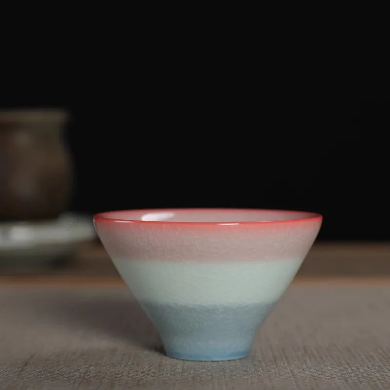 Longquan Ge Kiln Celadon Fish Roe Pattern Tea Cup Gradient Conical Hat cup Master Jin Lian Whole Handcrafted Tea Set
Longquan Ge Kiln Celadon Fish Roe Pattern Tea Cup Gradient Conical Hat cup Master Jin Lian Whole Handcrafted Tea Set