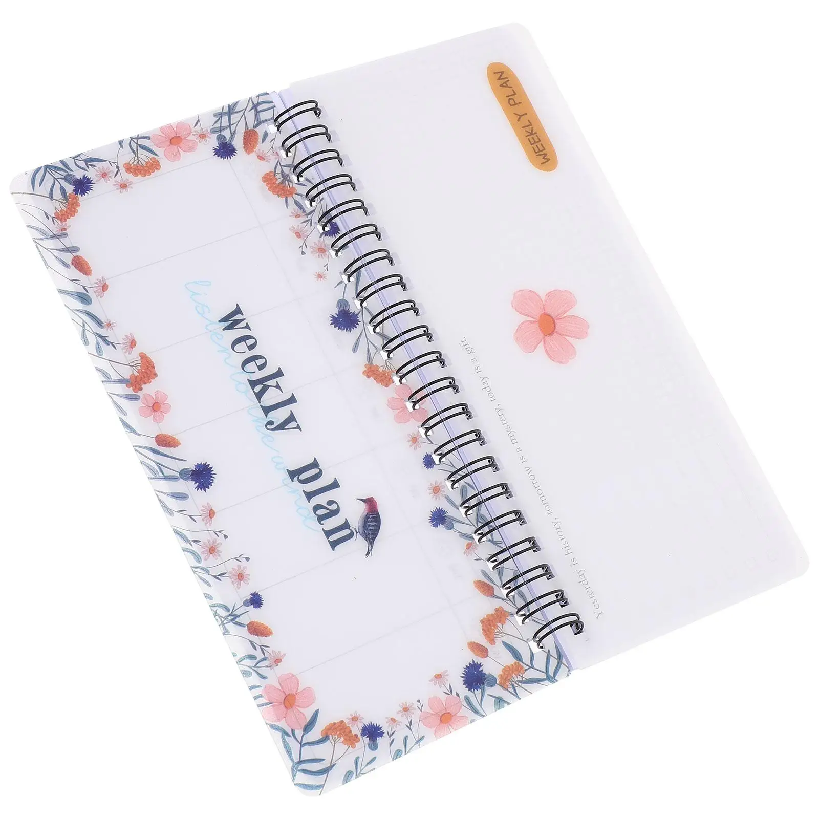 School Tearable Weekly Planner Portable Coil Flip-Up Notepad (Garland Planner) Convenient Academic The Turn Spiral Notebooks
School Tearable Weekly Planner Portable Coil Flip-Up Notepad (Garland Planner) Convenient Academic The Turn Spiral Notebooks
