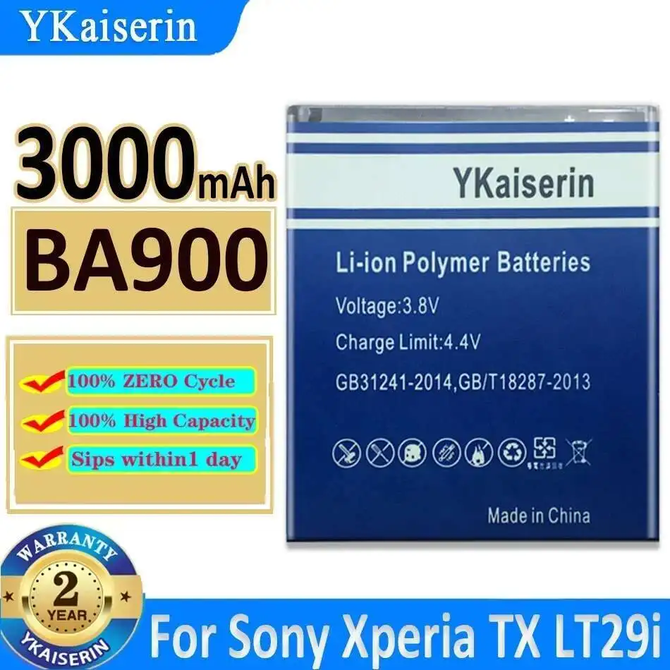 Аккумулятор BA900 3900 мАч для Sony Xperia TX LT29i J ST26i L S36h C2104 C2105 AB-0500 E1 J L M TX LT29i ST26i SO-04D AB-0500
Аккумулятор BA900 3900 мАч для Sony Xperia TX LT29i J ST26i L S36h C2104 C2105 AB-0500 E1 J L M TX LT29i ST26i SO-04D AB-0500