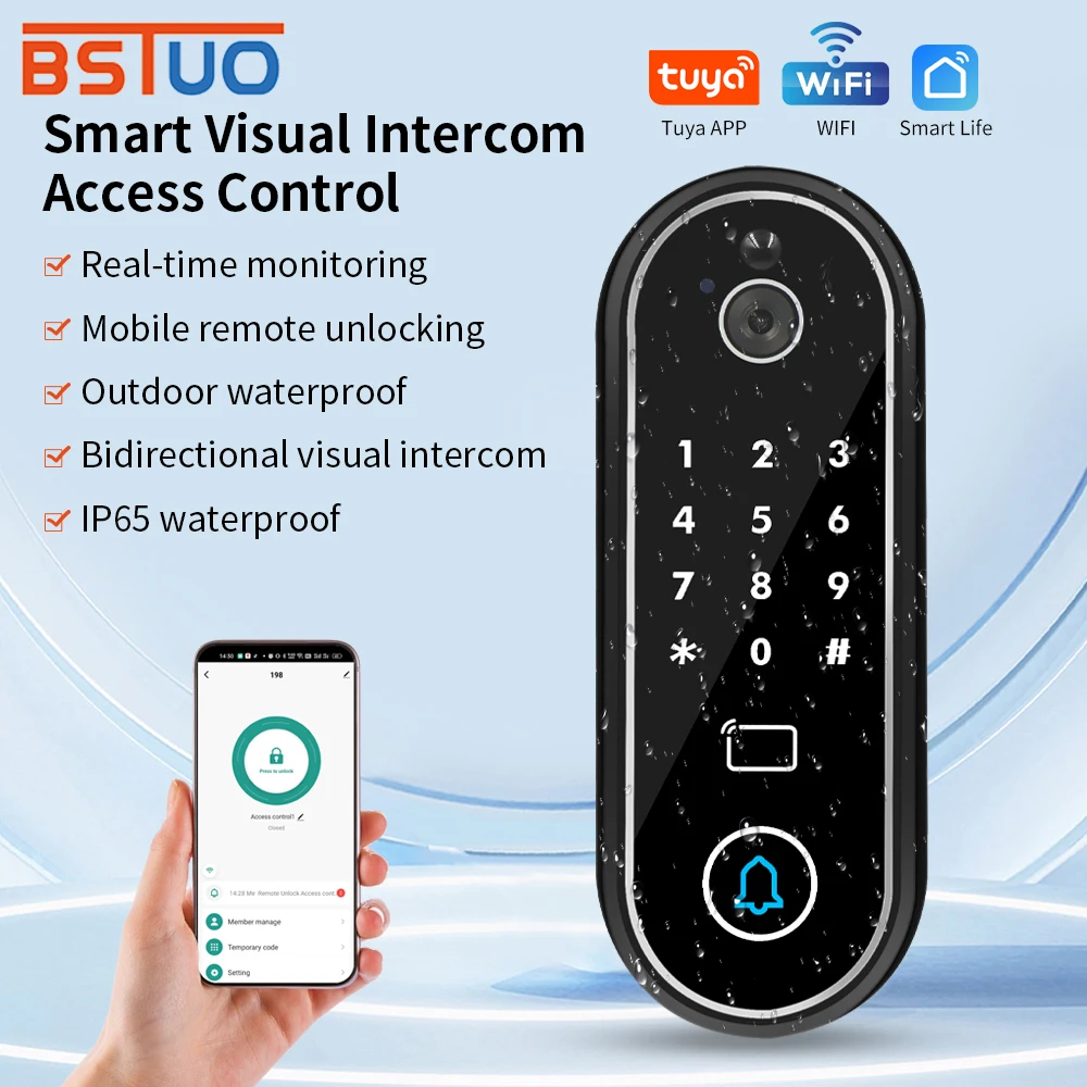 Наружная визуальная система внутренней связи Tuya APP Система контроля доступа Инфракрасное ночное видение RFID-карта ID + IC с хранилищем мониторинга NFC
Наружная визуальная система внутренней связи Tuya APP Система контроля доступа Инфракрасное ночное видение RFID-карта ID + IC с хранилищем мониторинга NFC