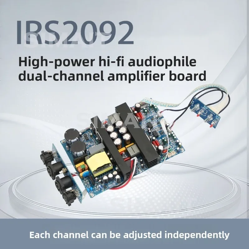 IRS2092 High-Power HIFI Audiophile Dual-Channel Digital Class D Amplifier Board 500W+500W Super LM3886
IRS2092 High-Power HIFI Audiophile Dual-Channel Digital Class D Amplifier Board 500W+500W Super LM3886