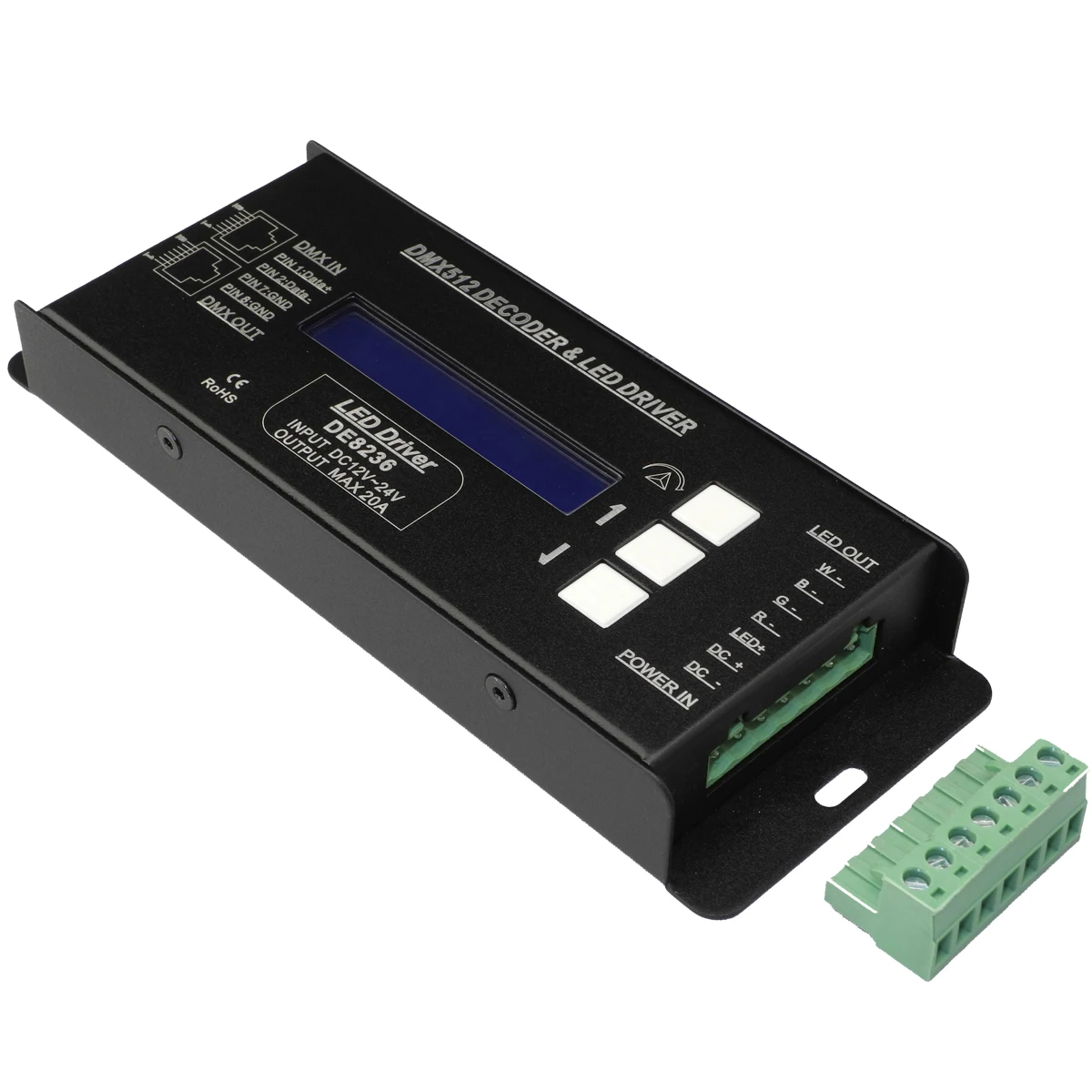 Free Shipping RGBW Controller DMX512 Decoder DMX LED Driver Constant Voltage 12V 24V Model DE8236
Free Shipping RGBW Controller DMX512 Decoder DMX LED Driver Constant Voltage 12V 24V Model DE8236