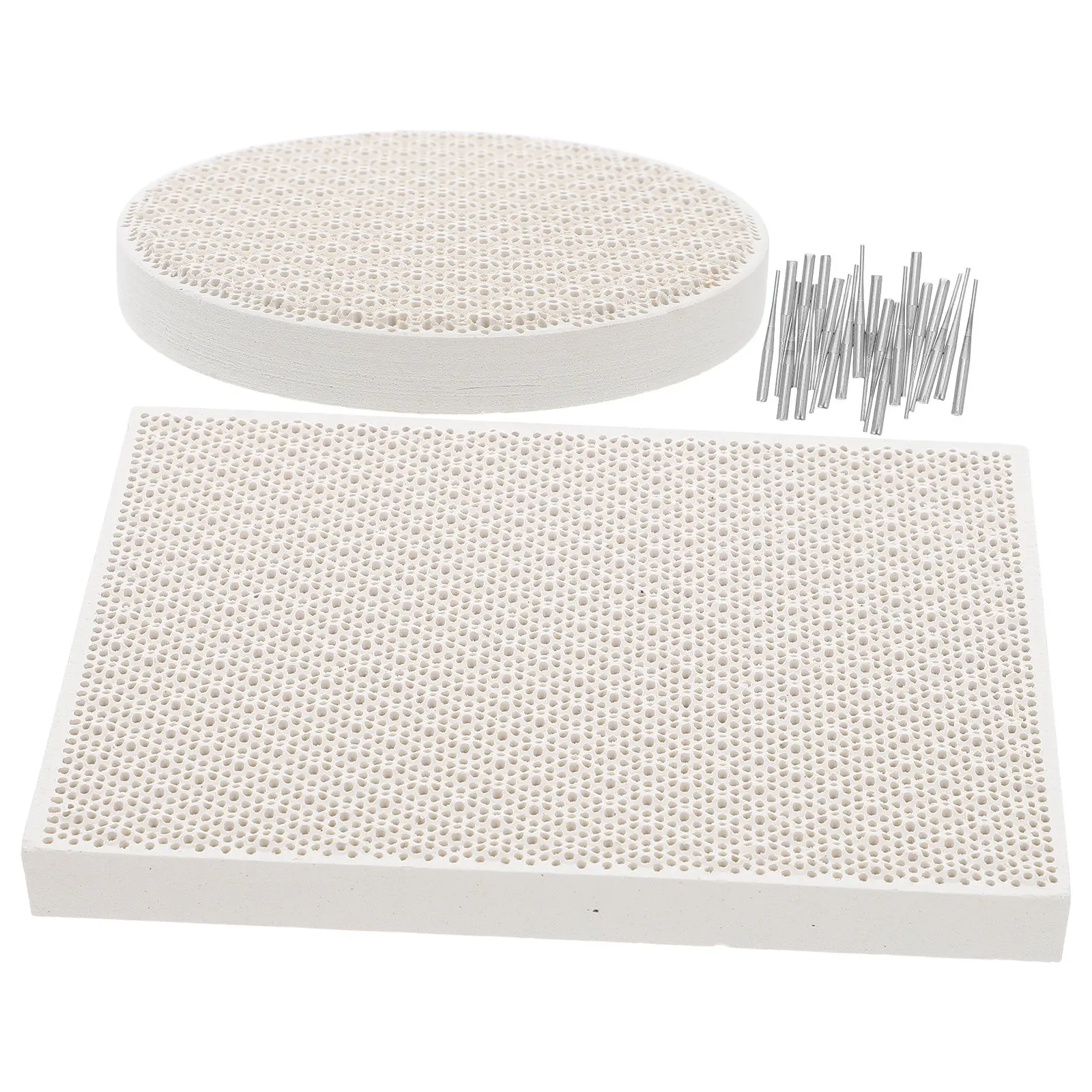 1Set Honeycomb Soldering Board Ceramic Jewelry Making Kit Small Portable Soldering Plate for Melting Casting Welding Jewelry
1Set Honeycomb Soldering Board Ceramic Jewelry Making Kit Small Portable Soldering Plate for Melting Casting Welding Jewelry