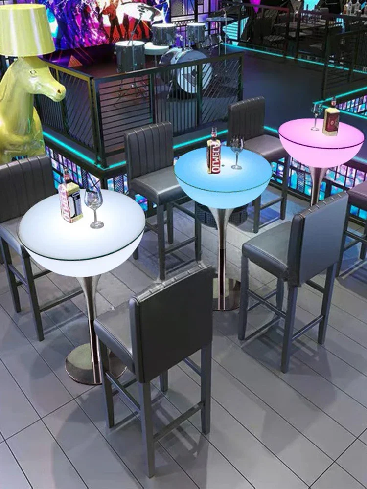 Luminous bar table and chair combination creative scattered table outdoor leisure high bar round small
Luminous bar table and chair combination creative scattered table outdoor leisure high bar round small