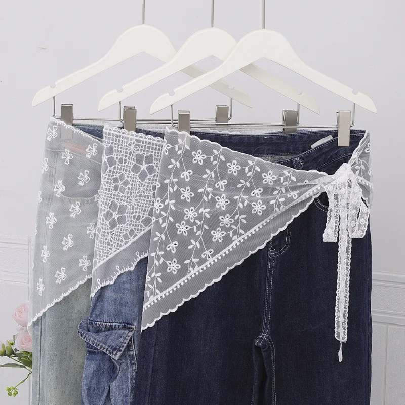 Korean-style Layered Lace Triangle Headscarf Y2k-style Fashionable Mini Skirts In Various Designs Pairs Well With Jeans
Korean-style Layered Lace Triangle Headscarf Y2k-style Fashionable Mini Skirts In Various Designs Pairs Well With Jeans