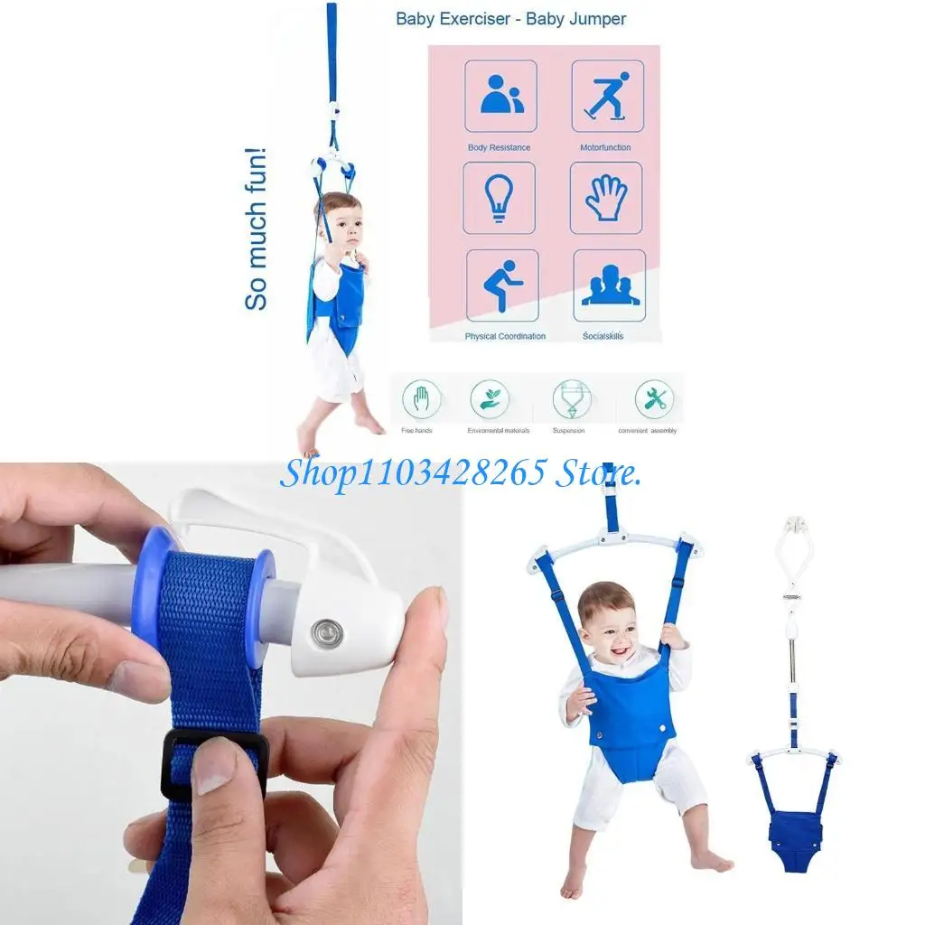 Джемпер дверной дверной проем регулируется для мешки с сиденьем детской дверной дверной джампер -джемпер -прыжок в гамак, G2Te
Джемпер дверной дверной проем регулируется для мешки с сиденьем детской дверной дверной джампер -джемпер -прыжок в гамак, G2Te