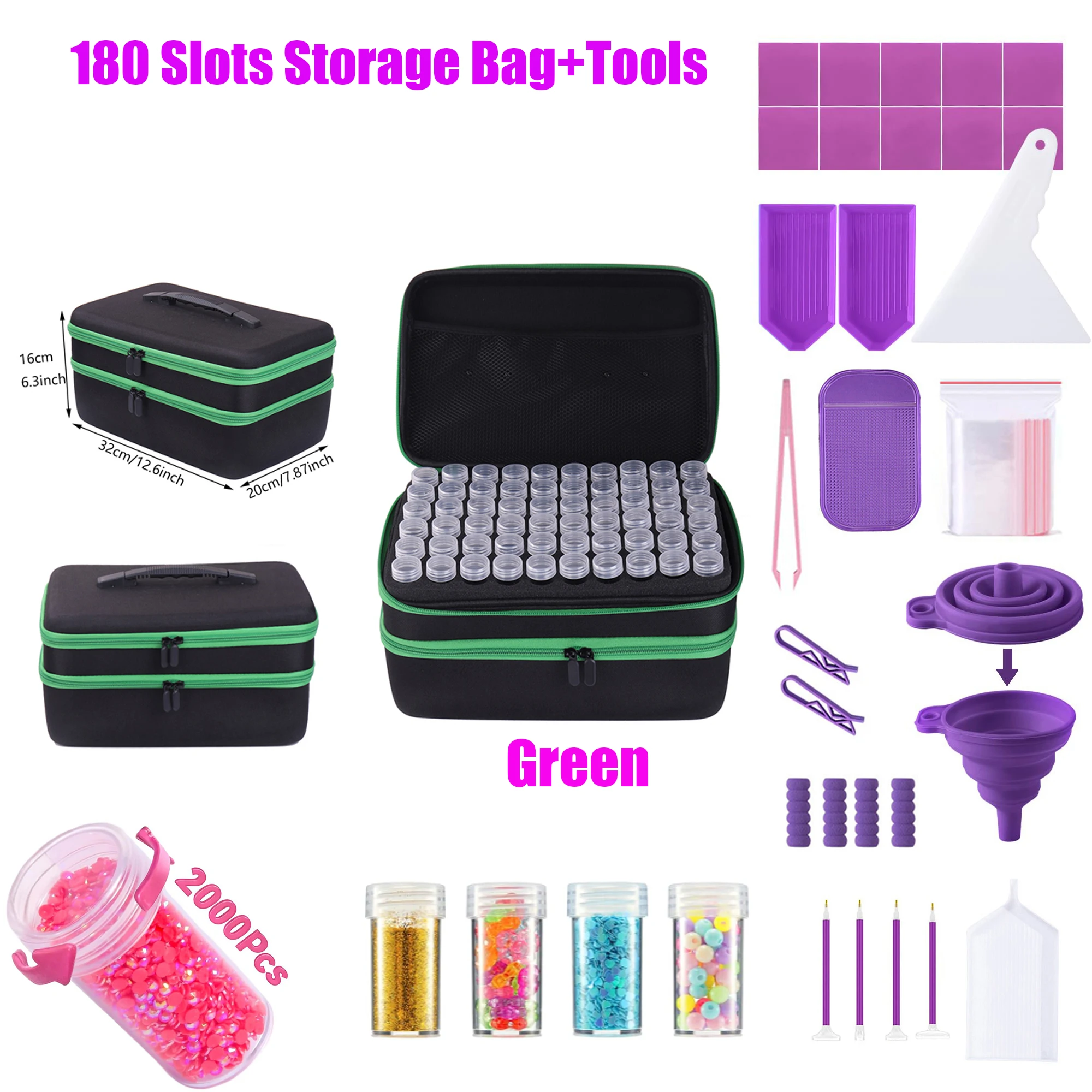 180 Bottle Diamond Painting Tools Kits Diamond Painting Accessories Container Storage Bag Box Accessories and Tools 180 Slots
180 Bottle Diamond Painting Tools Kits Diamond Painting Accessories Container Storage Bag Box Accessories and Tools 180 Slots