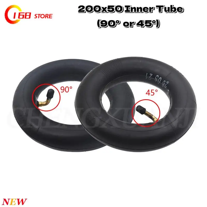 2pcs 200X50 inner tube 2-piece set (45 ° or 90 °) for 8 Inch Electric Scooter Pneumatic Tire Accessories
2pcs 200X50 inner tube 2-piece set (45 ° or 90 °) for 8 Inch Electric Scooter Pneumatic Tire Accessories