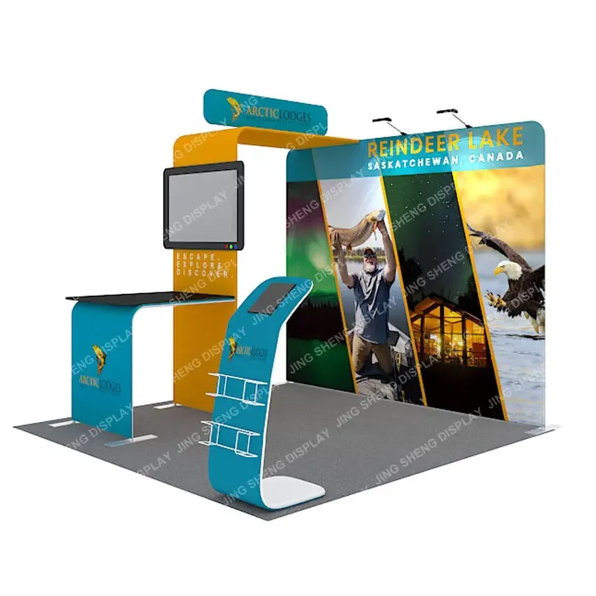10ft Portable Trade Show Display Booth Set Pop Up Stand Banner with Custom Print
10ft Portable Trade Show Display Booth Set Pop Up Stand Banner with Custom Print