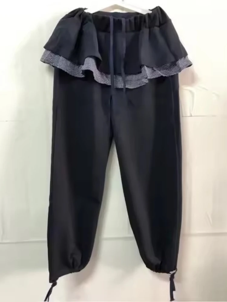 2025 новые женские брюки-кюлоты в уличном стиле с рюшами в стиле пэчворк и повседневные брюки со свободной талией
2025 новые женские брюки-кюлоты в уличном стиле с рюшами в стиле пэчворк и повседневные брюки со свободной талией