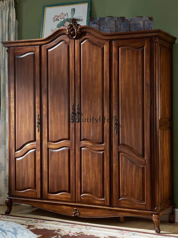 yj19 American-style Solid Wood Double-door Large Wardrobe Furniture Bedroom Integrated Closet
yj19 American-style Solid Wood Double-door Large Wardrobe Furniture Bedroom Integrated Closet