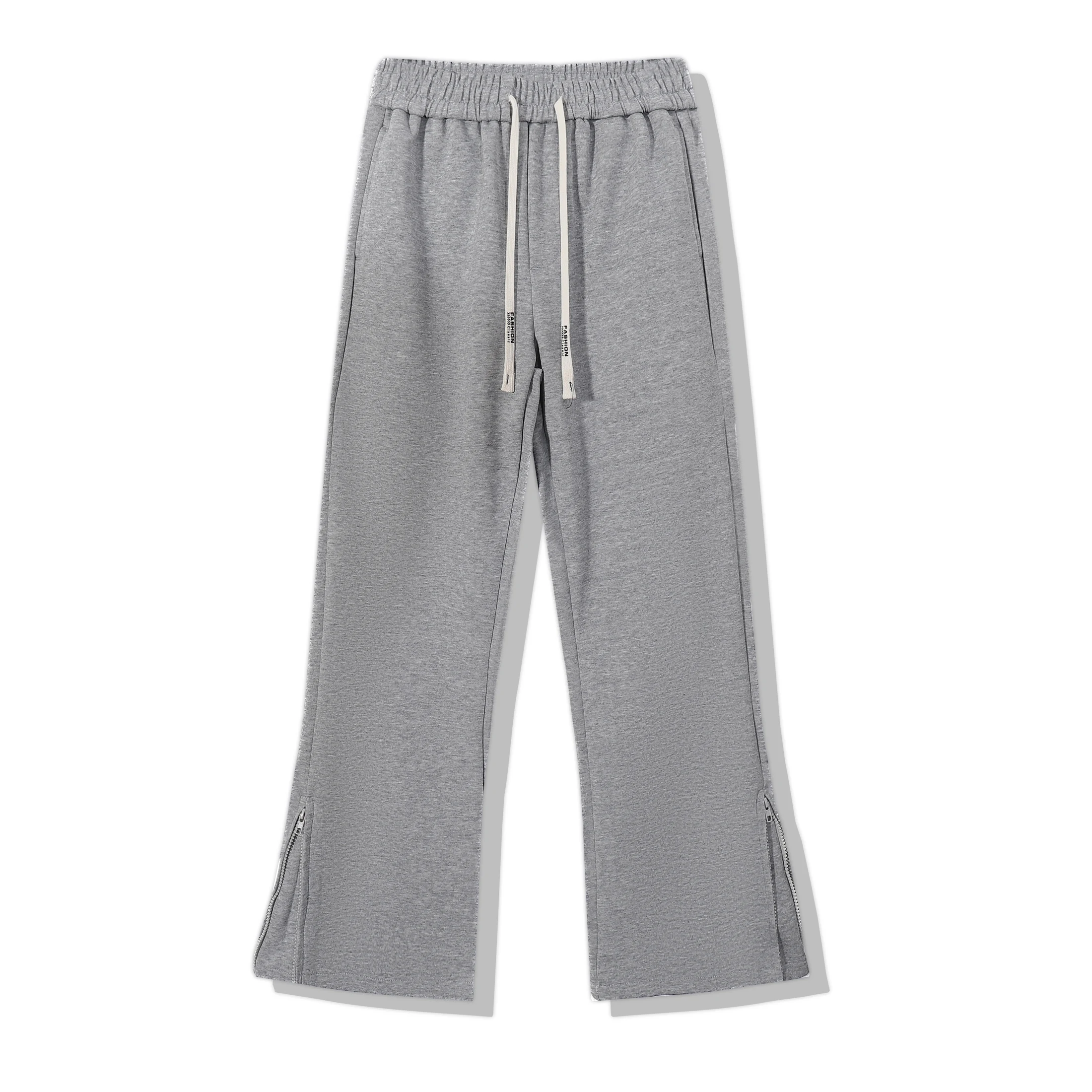 Streetwear Flared Joggers Sweatpants Men's Open Bottom Drawstring Elastic Waist Ankle Zip Up Athletic Lounge Pants Grey/Black
Streetwear Flared Joggers Sweatpants Men's Open Bottom Drawstring Elastic Waist Ankle Zip Up Athletic Lounge Pants Grey/Black