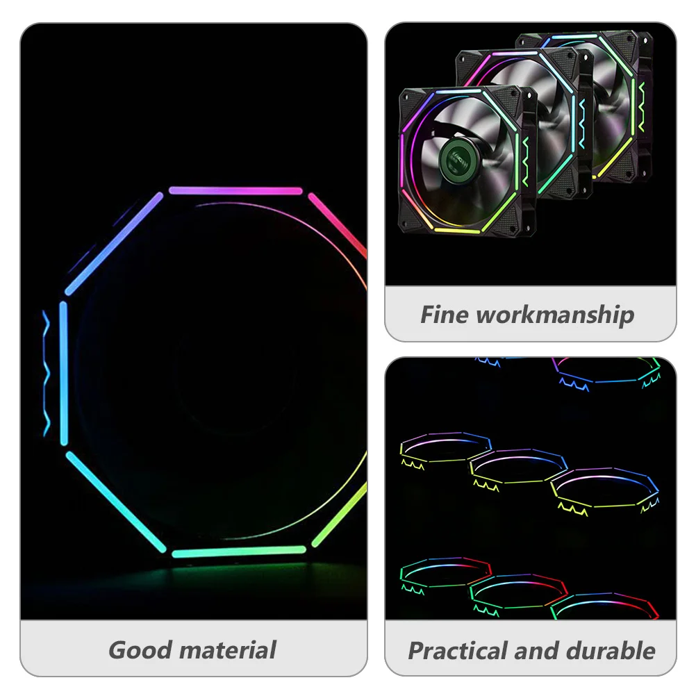 Computer Cooling Fan Argb 12cm Hydraulic Bearing Desktop Cooler Double Ring Lighting Strong Heat Dissipation Noise Reduction 
Computer Cooling Fan Argb 12cm Hydraulic Bearing Desktop Cooler Double Ring Lighting Strong Heat Dissipation Noise Reduction