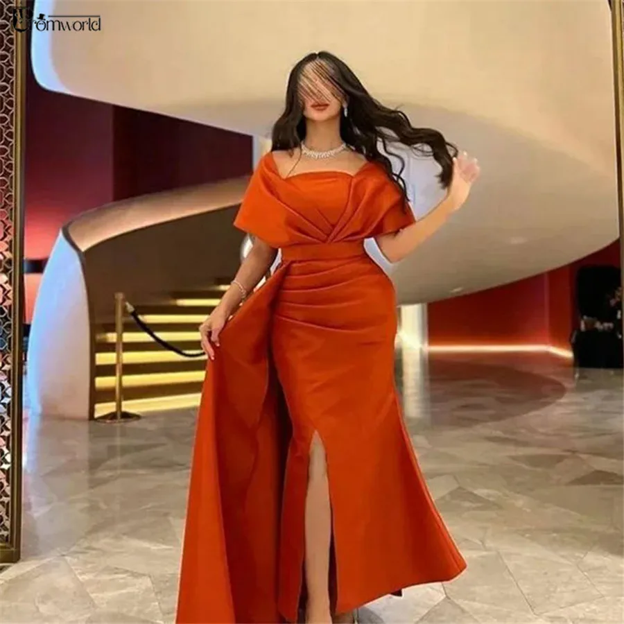 Saudi Arabic Orange Prom Dresses Long Cap Sleeves Sexy Evening Gown 2024 Slit Women Party Wear Wedding Formal Occasion Dresses
Saudi Arabic Orange Prom Dresses Long Cap Sleeves Sexy Evening Gown 2024 Slit Women Party Wear Wedding Formal Occasion Dresses