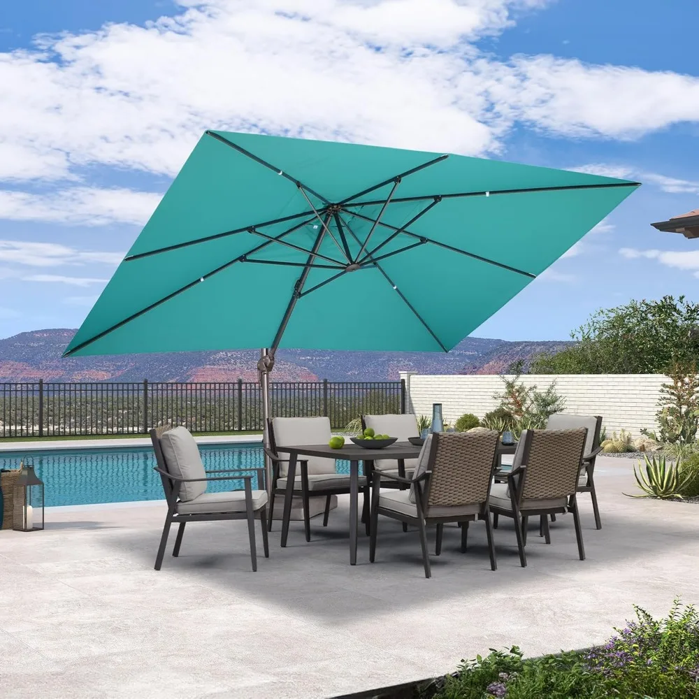 10' X 13' Patio Cantilever Umbrella Rectangle Umbrella Outdoor with Aluminum Offset Hanging and 360° Rotation for Pool Garden D
10' X 13' Patio Cantilever Umbrella Rectangle Umbrella Outdoor with Aluminum Offset Hanging and 360° Rotation for Pool Garden D