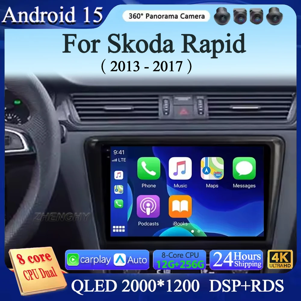 9 inch For VW Skoda Rapid 2013 - 2019 GPS Screen Support Raer Camera Carplay OBD Car Multimedia Radio Video Player 4G WIFI RDS
9 inch For VW Skoda Rapid 2013 - 2019 GPS Screen Support Raer Camera Carplay OBD Car Multimedia Radio Video Player 4G WIFI RDS