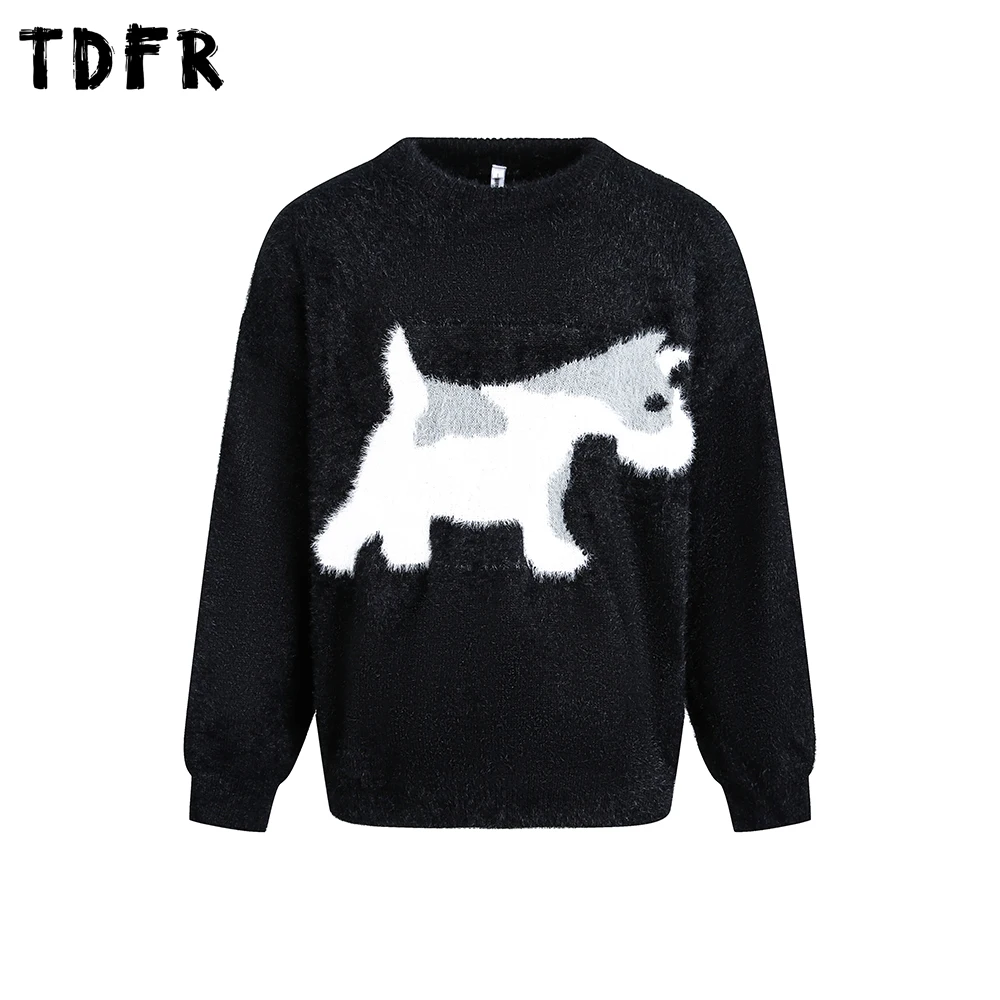 Жаккардовый свитер для щенков, мужской осенне-зимний повседневный свободный вязаный пуловер с заниженными плечами и длинными рукавами, мужской
Жаккардовый свитер для щенков, мужской осенне-зимний повседневный свободный вязаный пуловер с заниженными плечами и длинными рукавами, мужской