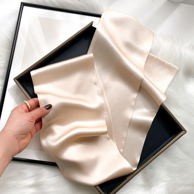 Elegant Women's 100% Versatile Mulberry Silk Real Silk Skinny Scarves, Handle Bag Ribbons, Foulards, Hair Bands, Neckerchiefs.
Elegant Women's 100% Versatile Mulberry Silk Real Silk Skinny Scarves, Handle Bag Ribbons, Foulards, Hair Bands, Neckerchiefs.