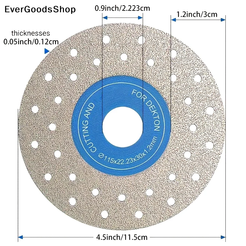 New 1Pcs Wet And Dry Use For Ceramics And Granite Tiles 115mm Heavy-Duty Diamond Cutting Saw
New 1Pcs Wet And Dry Use For Ceramics And Granite Tiles 115mm Heavy-Duty Diamond Cutting Saw