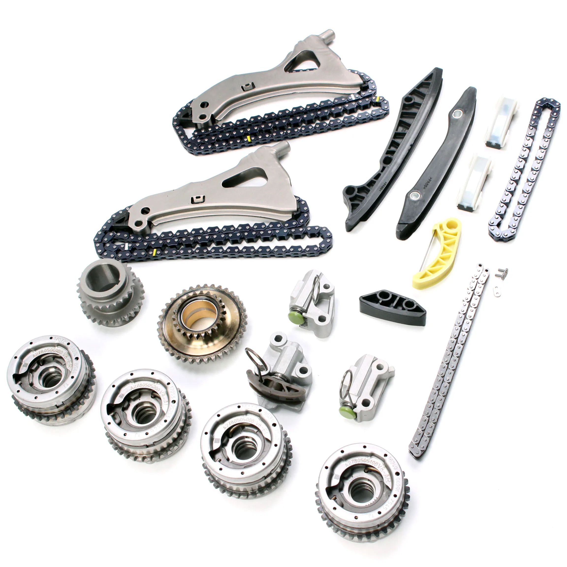 Timing Chain Kit W/ VVT Gear for Mercedes C218 X218 W212 A207 C207 S212 X166 W166 W221 W222 V222 X222 A217 C216 C217 R231
Timing Chain Kit W/ VVT Gear for Mercedes C218 X218 W212 A207 C207 S212 X166 W166 W221 W222 V222 X222 A217 C216 C217 R231