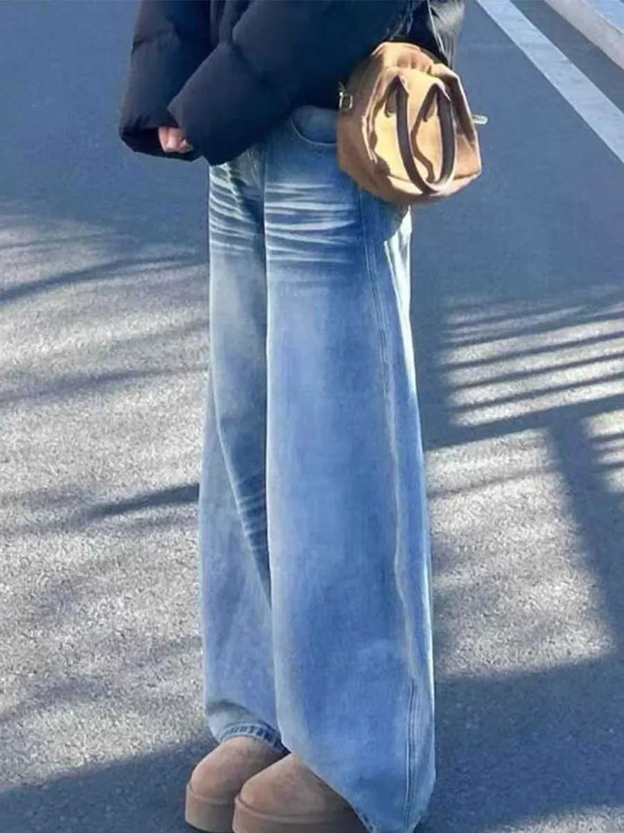 Джинсы женские больших размеров с низкой посадкой и широкими штанинами, осенне-зимние, прямого кроя, стройнящие, в американском стиле, из денима...
Джинсы женские больших размеров с низкой посадкой и широкими штанинами, осенне-зимние, прямого кроя, стройнящие, в американском стиле, из денима...