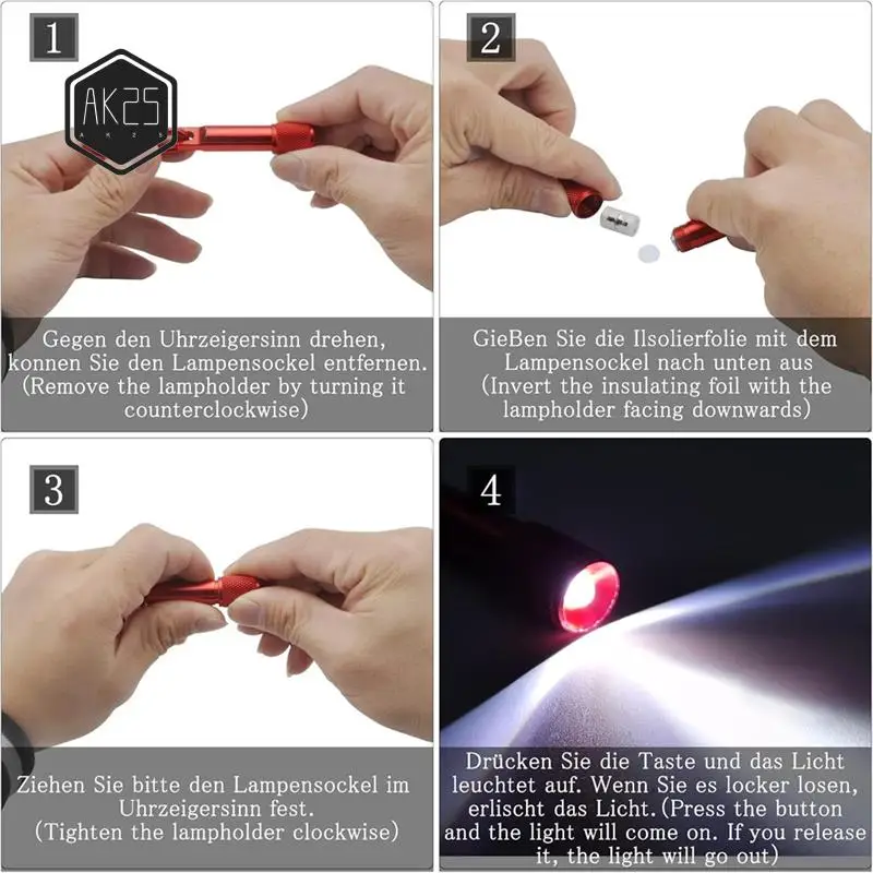 AK25-14Pcs Mini Torch Key Ring LED Key Pendant Torch Aluminium Small Hand Lamp Torch Children For Outdoor Camping Cycling
AK25-14Pcs Mini Torch Key Ring LED Key Pendant Torch Aluminium Small Hand Lamp Torch Children For Outdoor Camping Cycling
