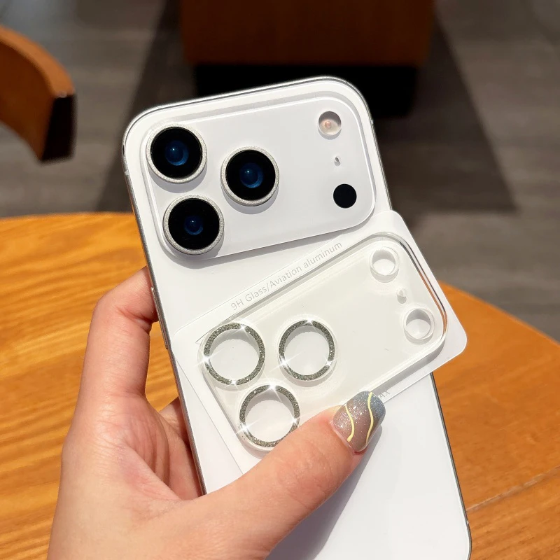 Glitter Integrated Lens Film for iPhone 17, Shockproof Camera Lens Protector for iPhone 17 Pro / Air / Pro Max
Glitter Integrated Lens Film for iPhone 17, Shockproof Camera Lens Protector for iPhone 17 Pro / Air / Pro Max