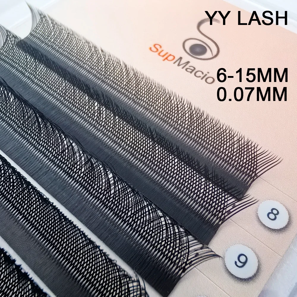 Yy Eyelashes Fios Lash Y Shaped D Curl Yy Lash Extensions 0.07 Mix Y-Lash 2d Volume Eyelashes In Y Blister Technological Fibers
Yy Eyelashes Fios Lash Y Shaped D Curl Yy Lash Extensions 0.07 Mix Y-Lash 2d Volume Eyelashes In Y Blister Technological Fibers