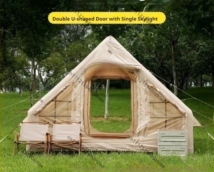 4-Person Waterproof Inflatable House Column Camping Tent Oxford Fabric Outdoor Shelter with 40W Electric Pump for Camping Hiking
4-Person Waterproof Inflatable House Column Camping Tent Oxford Fabric Outdoor Shelter with 40W Electric Pump for Camping Hiking