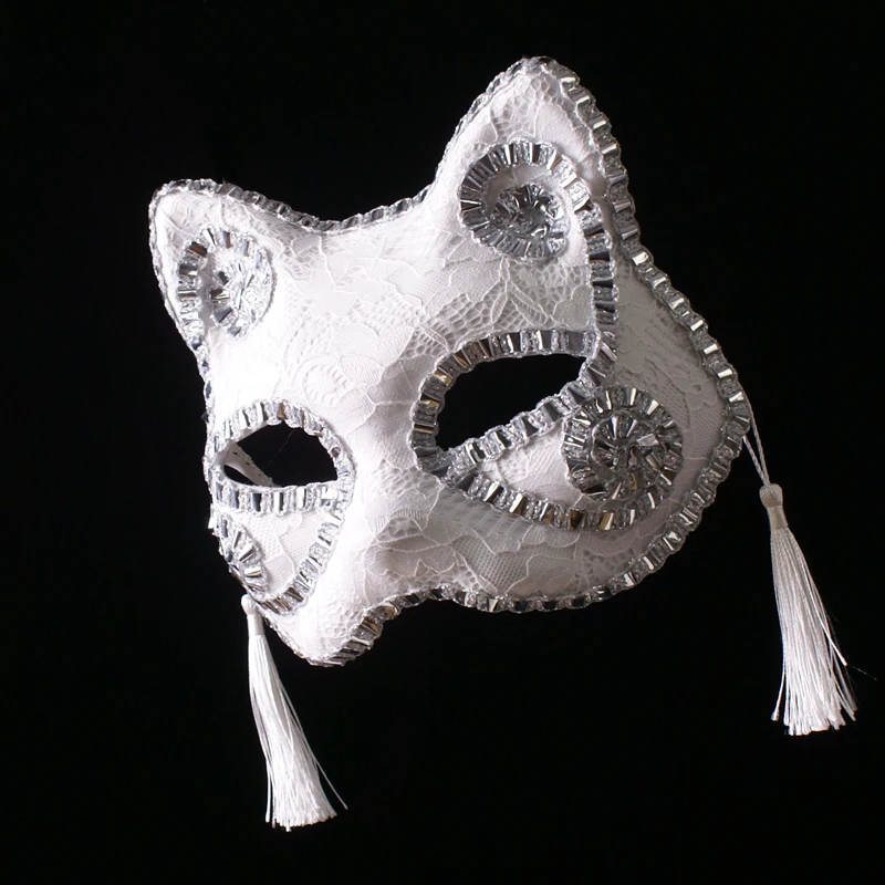 Fashion Party Fancy Dress Fox Cat Animal Half Face Lace Mask White Birthday Wedding Cosplay Festival Accessories
Fashion Party Fancy Dress Fox Cat Animal Half Face Lace Mask White Birthday Wedding Cosplay Festival Accessories