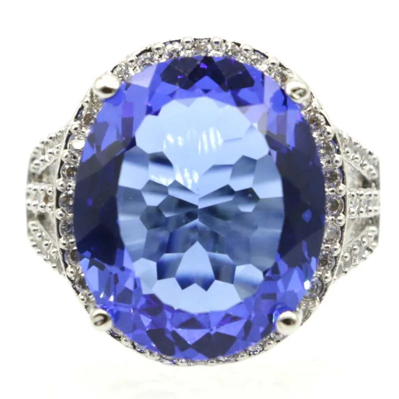 Buy 4 Get 1 Free 19x18mm Delicate Fine Cut Violet Tanzanite London Blue Topaz CZ Woman's Engagement Silver Rings
Buy 4 Get 1 Free 19x18mm Delicate Fine Cut Violet Tanzanite London Blue Topaz CZ Woman's Engagement Silver Rings