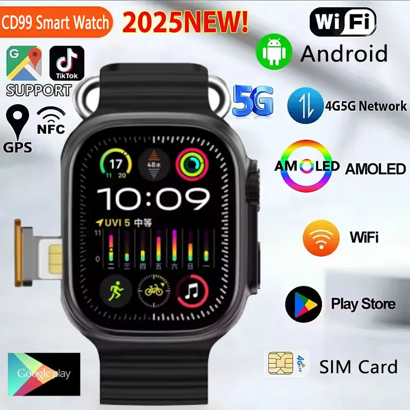 2025 Новый 4G All Network CD99 Смарт-часы Android Работает S10 Система GPS Карта Google Play Шагомер Трекер сна SIM-карта
2025 Новый 4G All Network CD99 Смарт-часы Android Работает S10 Система GPS Карта Google Play Шагомер Трекер сна SIM-карта