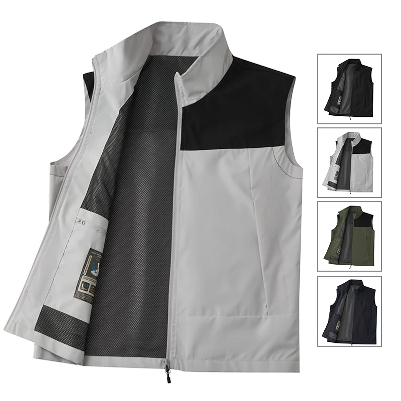 New Men's Vest Solid Windproof Waterproof Casual Jacket Male Thin Mesh Breathable Waistcoats Climbing Sleeveless Jackets 5XL
New Men's Vest Solid Windproof Waterproof Casual Jacket Male Thin Mesh Breathable Waistcoats Climbing Sleeveless Jackets 5XL