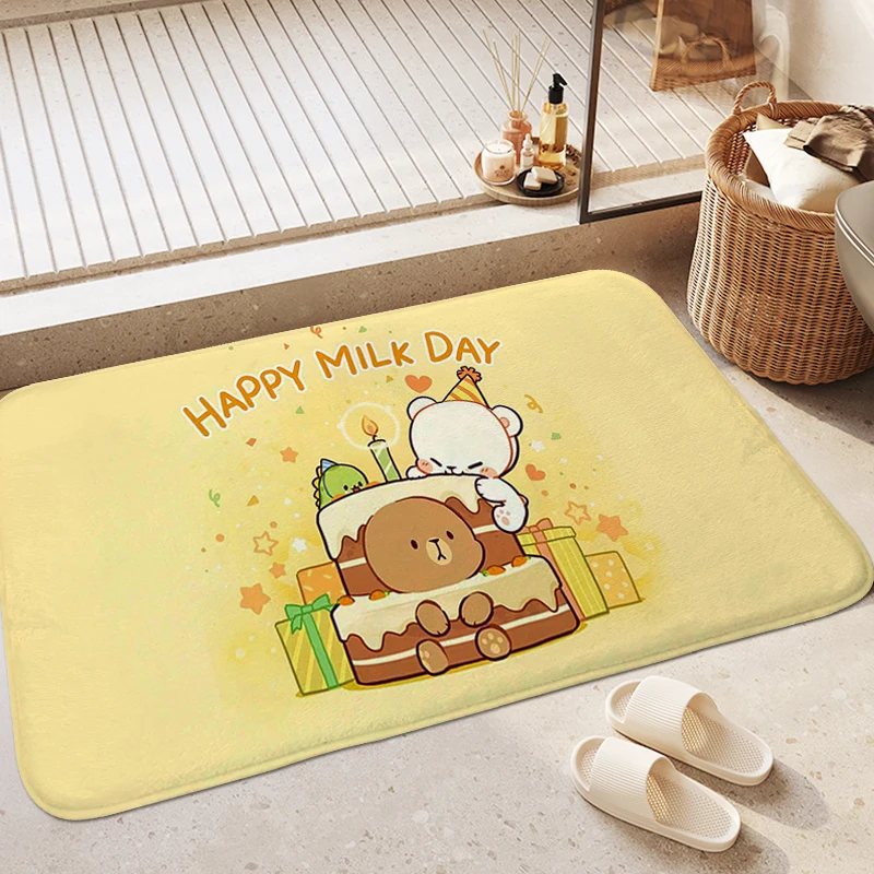 Washable Non-slip Bath Mat A-Milkmocha Bears Aesthetic Useful Things for Home Entrance Veranda Doormat Carpet for Bedroom
Washable Non-slip Bath Mat A-Milkmocha Bears Aesthetic Useful Things for Home Entrance Veranda Doormat Carpet for Bedroom