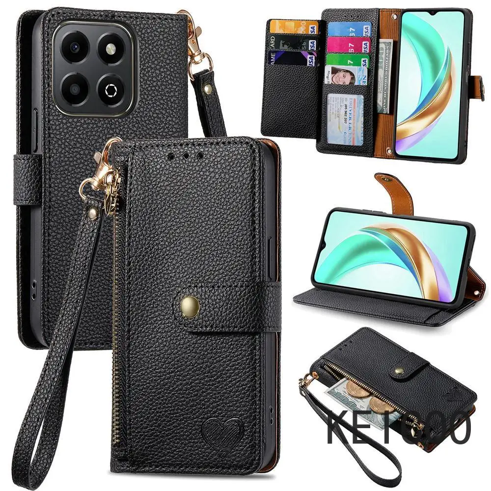 Zipper Wallet Lanyard Anti-fall Leather Case for Honor X5b 200 300 Lite Smart Ultra Pro Plus 4G Flip Cover Multi-Card Slot Shell
Zipper Wallet Lanyard Anti-fall Leather Case for Honor X5b 200 300 Lite Smart Ultra Pro Plus 4G Flip Cover Multi-Card Slot Shell