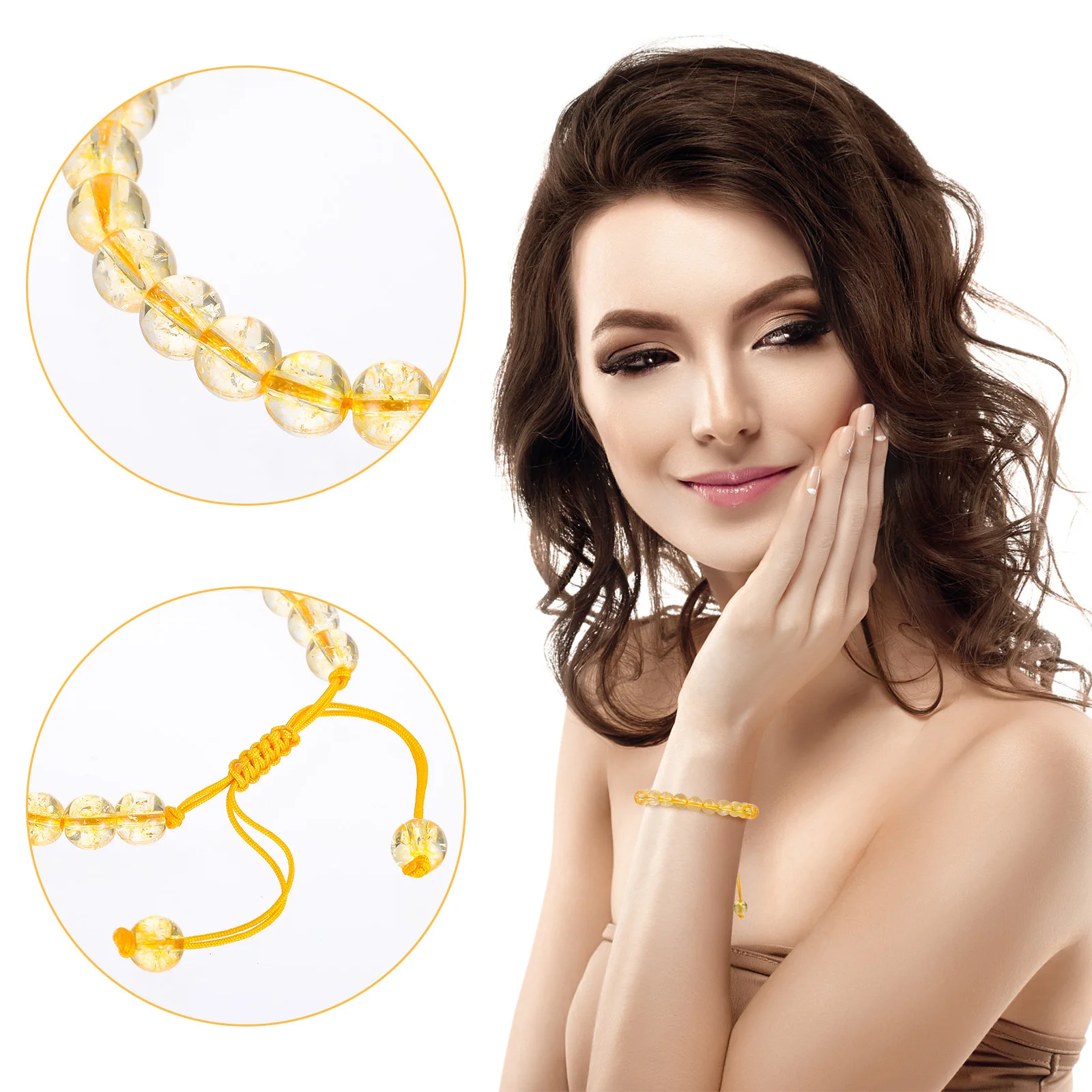 2Pcs Citrine Beaded Bracelet Adjustable Gemstone Bracelet for Women Girls Teens Fashion Jewelry Bead Bracelets
2Pcs Citrine Beaded Bracelet Adjustable Gemstone Bracelet for Women Girls Teens Fashion Jewelry Bead Bracelets