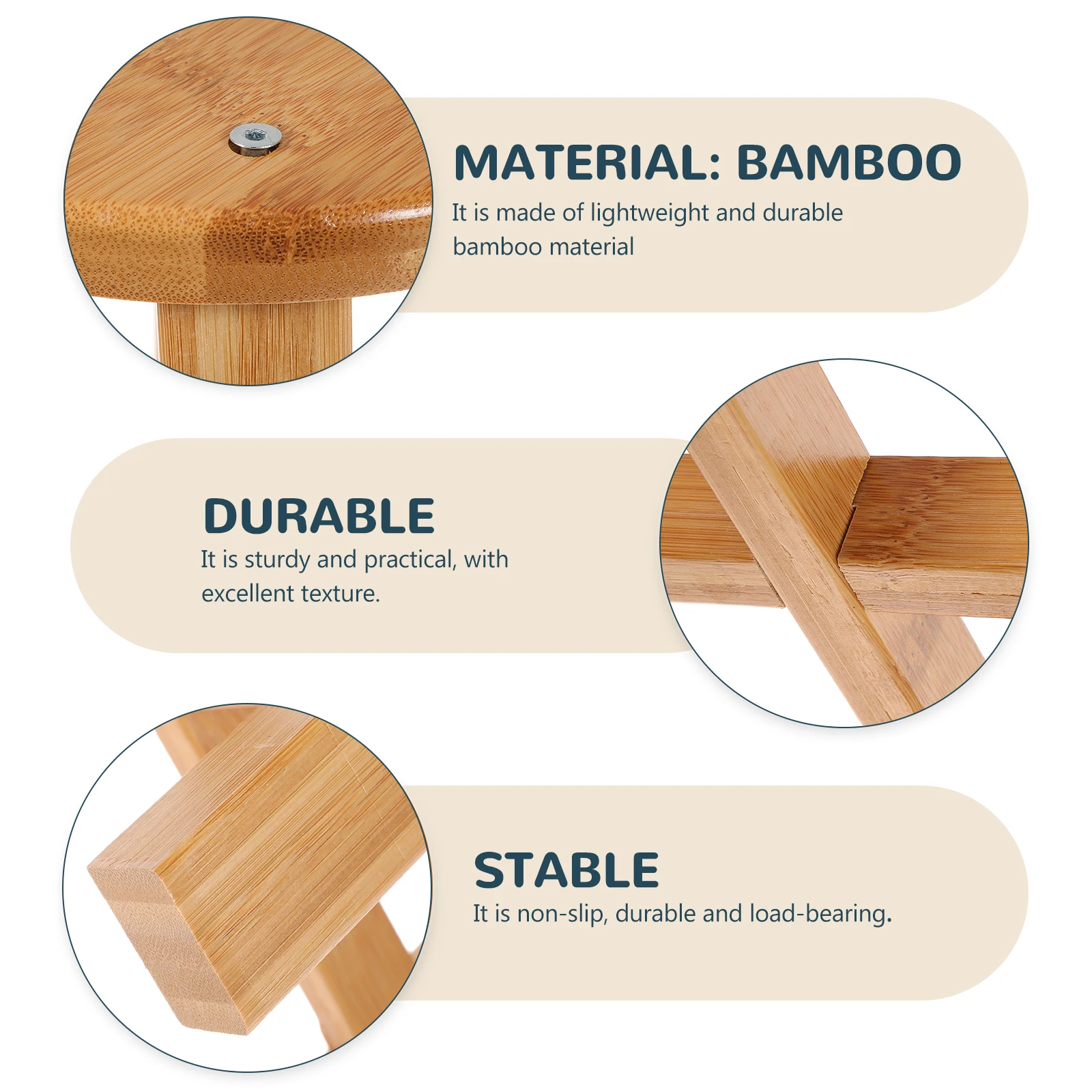 Bamboo Stool Kids Anti slip Lightweight Strong Texture Household Furniture Living Room Bedroom Shoes Changing Stool
Bamboo Stool Kids Anti slip Lightweight Strong Texture Household Furniture Living Room Bedroom Shoes Changing Stool