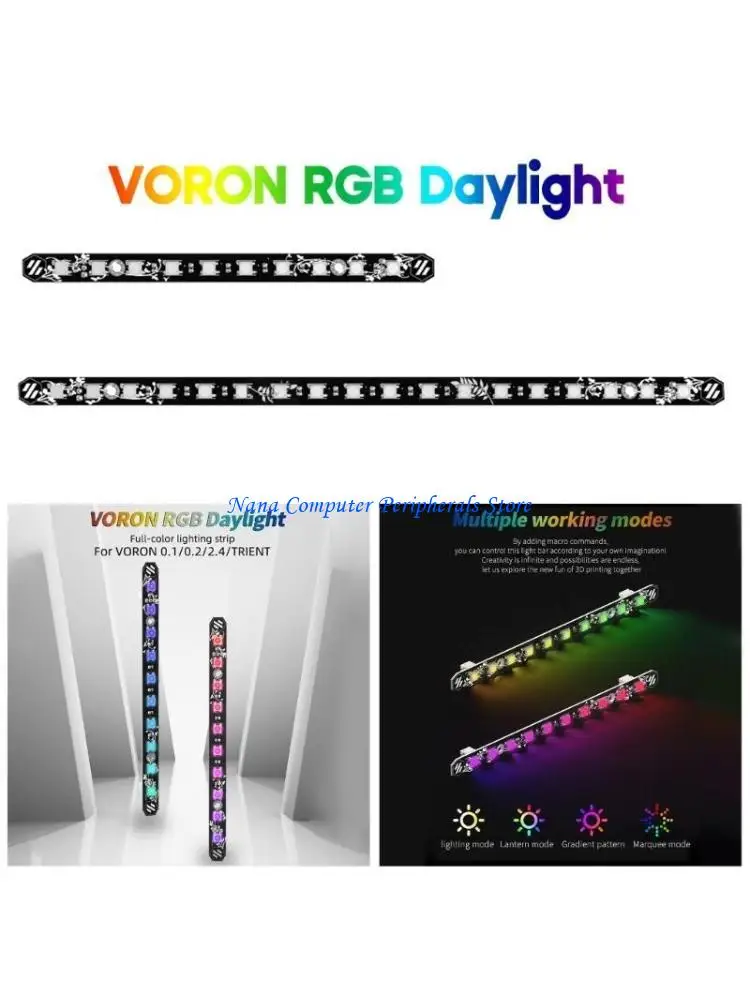 F68C High-Quality ABS LED Light Bar for Voron 0.1/0.2/2.4 3D Printer 15.8cm/27cm
F68C High-Quality ABS LED Light Bar for Voron 0.1/0.2/2.4 3D Printer 15.8cm/27cm