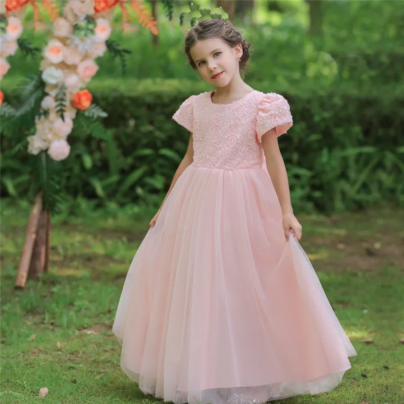 Girls Wedding Dress sleeveless Elegant Princess Party Pageant Formal Girl Dresses Tulle Kids Lace Dress Performance clothing
Girls Wedding Dress sleeveless Elegant Princess Party Pageant Formal Girl Dresses Tulle Kids Lace Dress Performance clothing