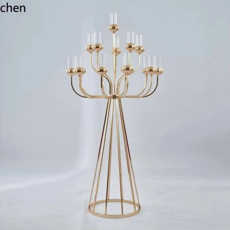 Hxl wedding props iron art electroplated gold multi-wall candle holder
Hxl wedding props iron art electroplated gold multi-wall candle holder