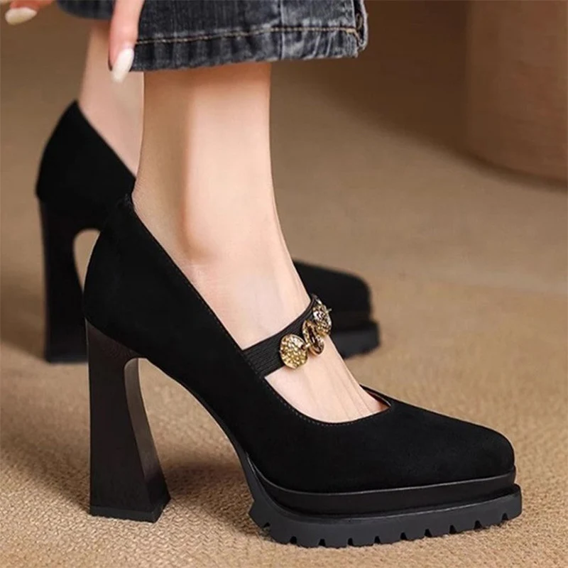 2026 Pointed Toe Women High Heels Mary Jane Shoes Luxury Brand Pumps Summer Elegant Lolita Dress Chunky Shoes Suede Zapatillas
2026 Pointed Toe Women High Heels Mary Jane Shoes Luxury Brand Pumps Summer Elegant Lolita Dress Chunky Shoes Suede Zapatillas