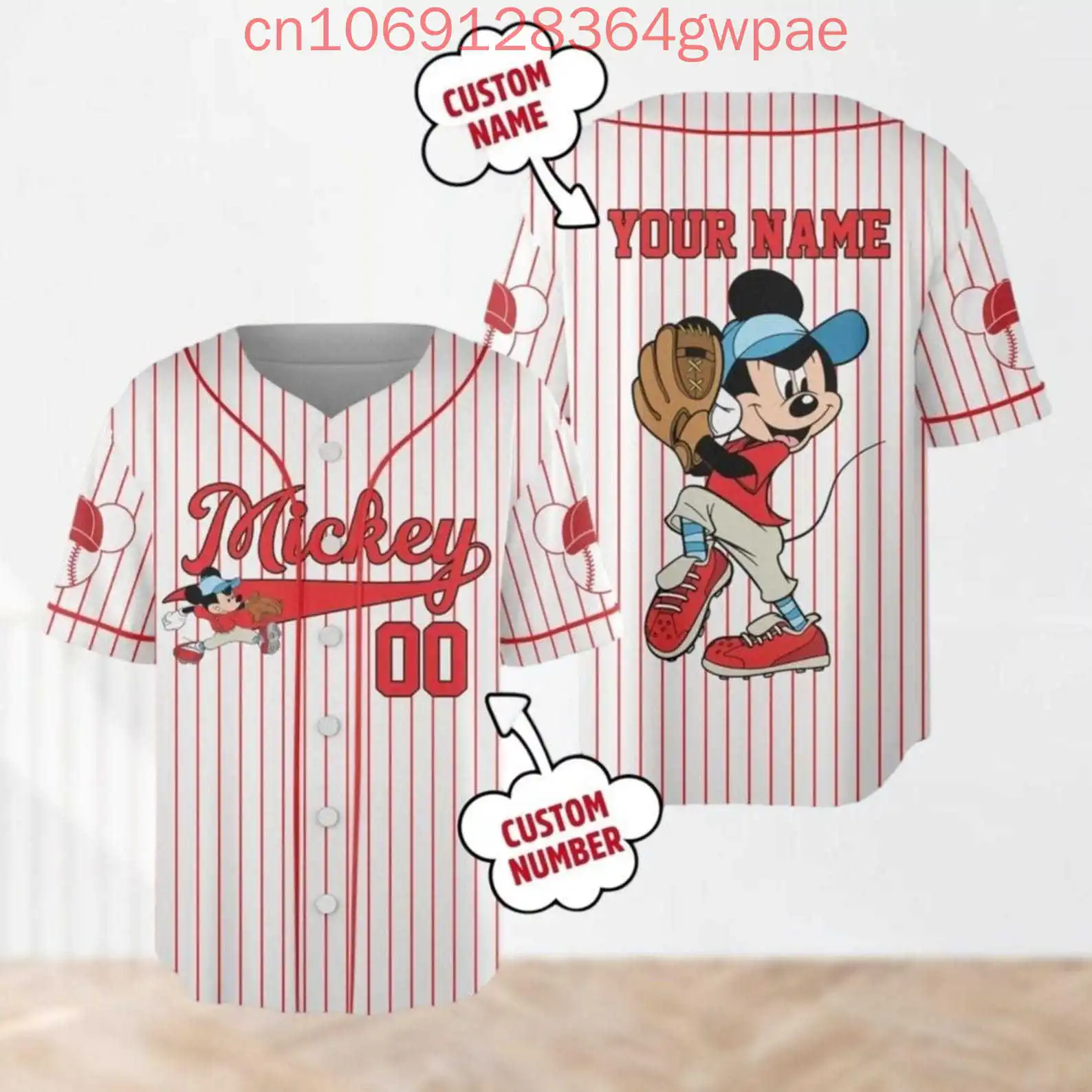 Disney Mickey Mouse Baseball Jersey Shirt Men's Womens Shirt Summer Casual Sports Short Sleeve Kids Baseball Shirt
Disney Mickey Mouse Baseball Jersey Shirt Men's Womens Shirt Summer Casual Sports Short Sleeve Kids Baseball Shirt