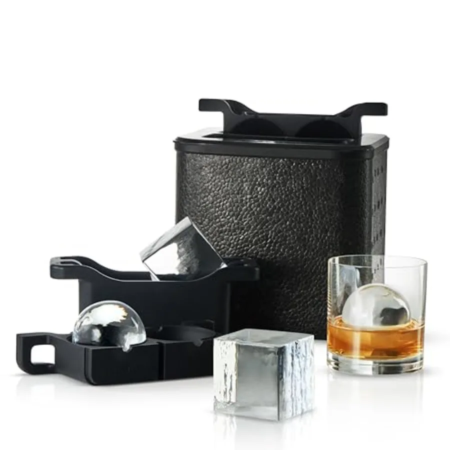 Clear Ice Cube Maker Mold - Combo 2+2 Crystal Clear Ice Cubes and Balls - Ice Square Maker Mold, Pure Round Ice Spheres for Whi
Clear Ice Cube Maker Mold - Combo 2+2 Crystal Clear Ice Cubes and Balls - Ice Square Maker Mold, Pure Round Ice Spheres for Whi