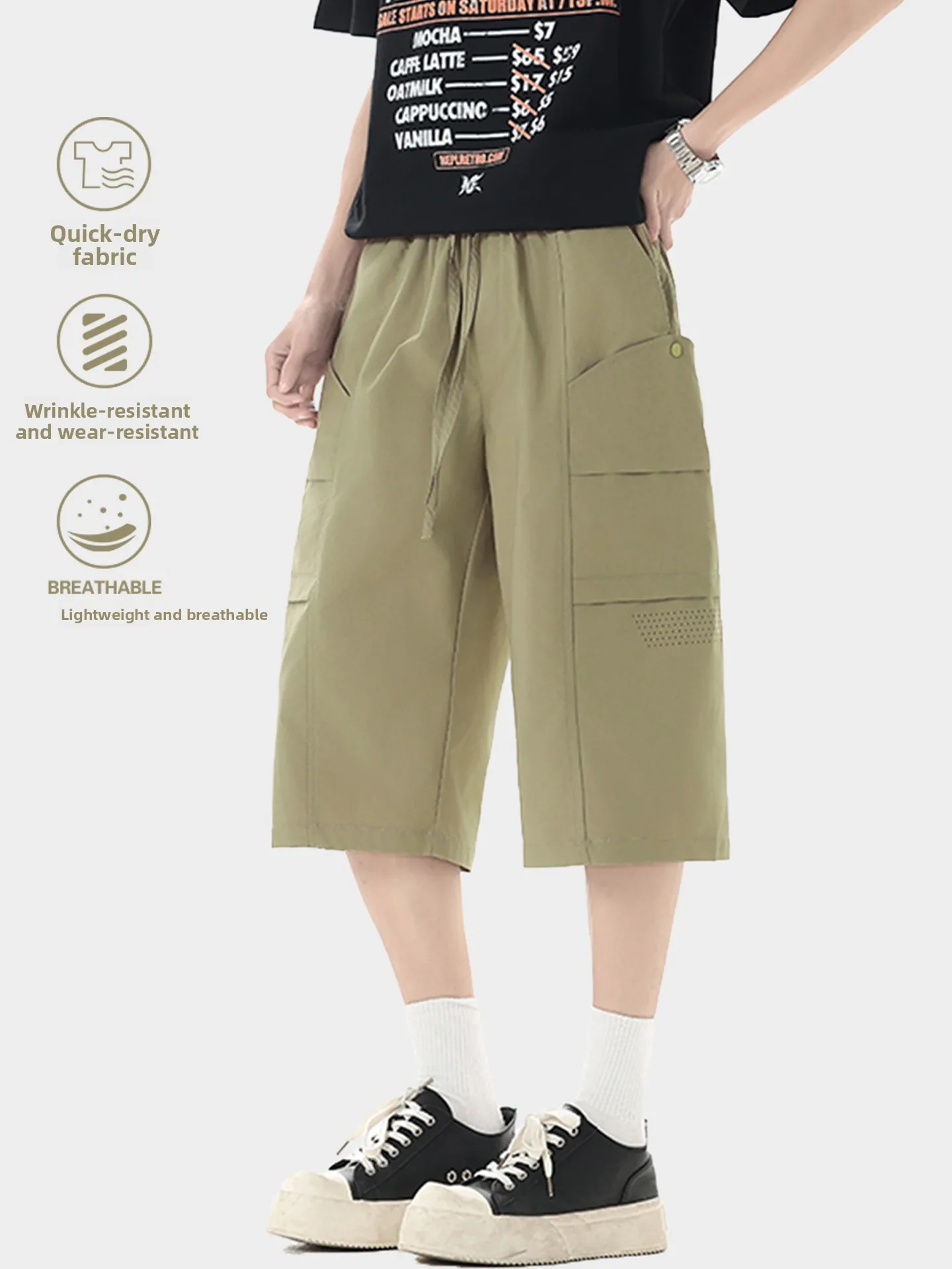 Summer Breathable Mesh Pocket Pants Loose Lightweight Outdoor Hiking Cool Quick Dry Workwear Shorts Men Women Casual Pants
Summer Breathable Mesh Pocket Pants Loose Lightweight Outdoor Hiking Cool Quick Dry Workwear Shorts Men Women Casual Pants