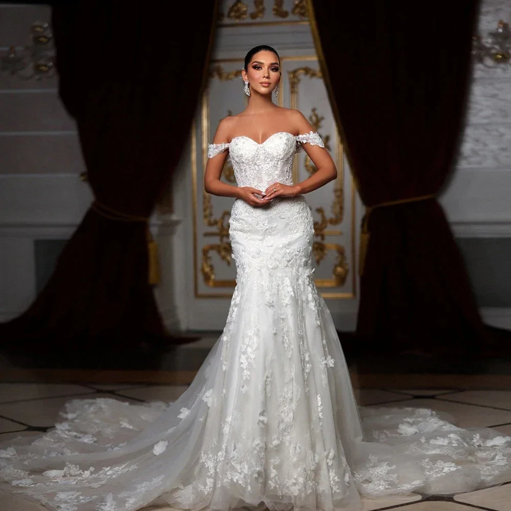 Сексуальные свадебные платья с воротником-русалкой и сердечком по индивидуальному заказу, свадебные платья без рукавов с открытыми плечами и бисером, Vestidos De Novia
Сексуальные свадебные платья с воротником-русалкой и сердечком по индивидуальному заказу, свадебные платья без рукавов с открытыми плечами и бисером, Vestidos De Novia