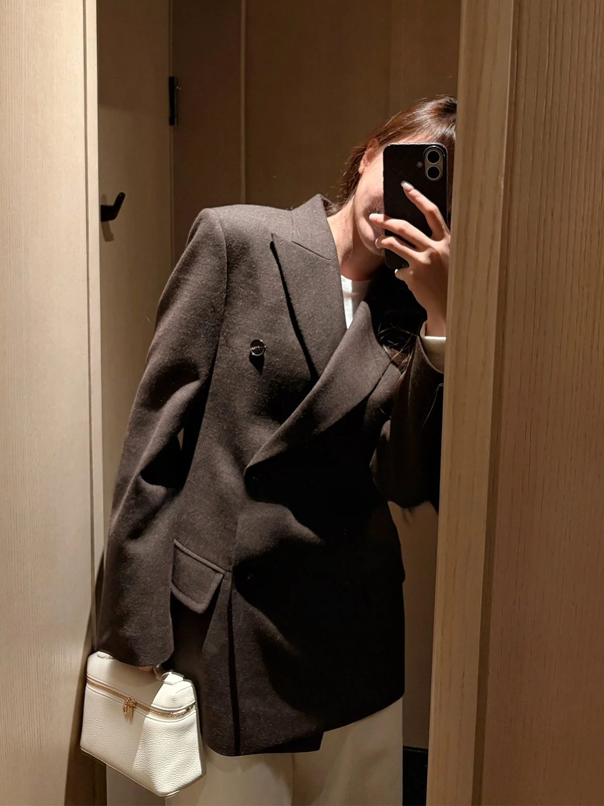 Faionable Wool Blend Suit Jaet Women's Notch Collar Double Button Casual Sle Long Sve Lamb Velvet Lined Stand Fit
Faionable Wool Blend Suit Jaet Women's Notch Collar Double Button Casual Sle Long Sve Lamb Velvet Lined Stand Fit