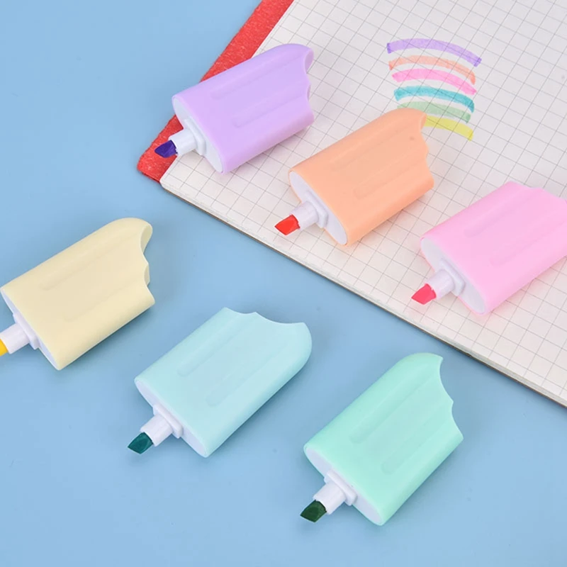 6 Piece Kawaii Highlighter Pens As Shown ABS Bright Drawing Pens, Cartoon Ice-Cream Shaped
6 Piece Kawaii Highlighter Pens As Shown ABS Bright Drawing Pens, Cartoon Ice-Cream Shaped